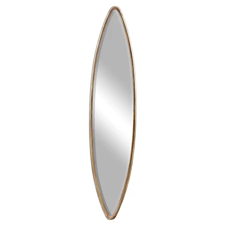 Belsito Oxidized Gold Oval Mirror